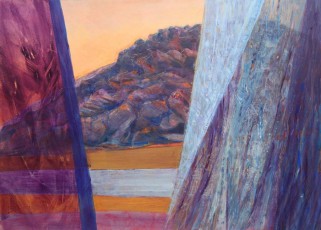 Opening, 74cm x 54cm, acrylic on paper, 2015