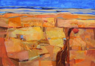 Heart of the Desert, 74cm x 52cm, acrylic on paper, 2015