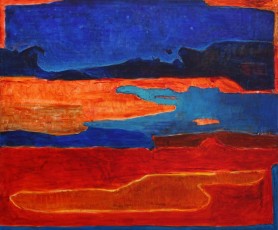 Primal Landscape, 60cm x 50cm, acrylic on canvas, 2016