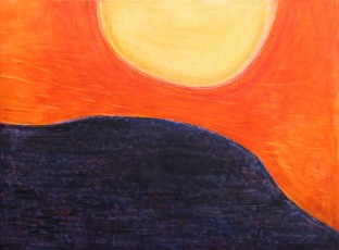 Waking the Earth, 80cm x 60cm, acrylic on canvas, 2016