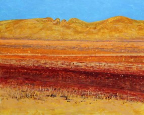 Raw Earth, 76cm x 61cm, acrylic on canvas, 2017