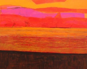 Sound of the Bullroarer, 76cm x 61cm, acrylic on canvas, 2017