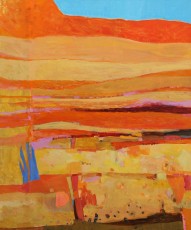 Golden Interior, 76cm x 92cm, acrylic on canvas, 2017