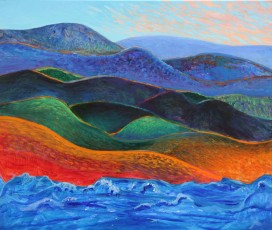 Dragon Fire, 60cm x 50cm, acrylic on canvas, 2017